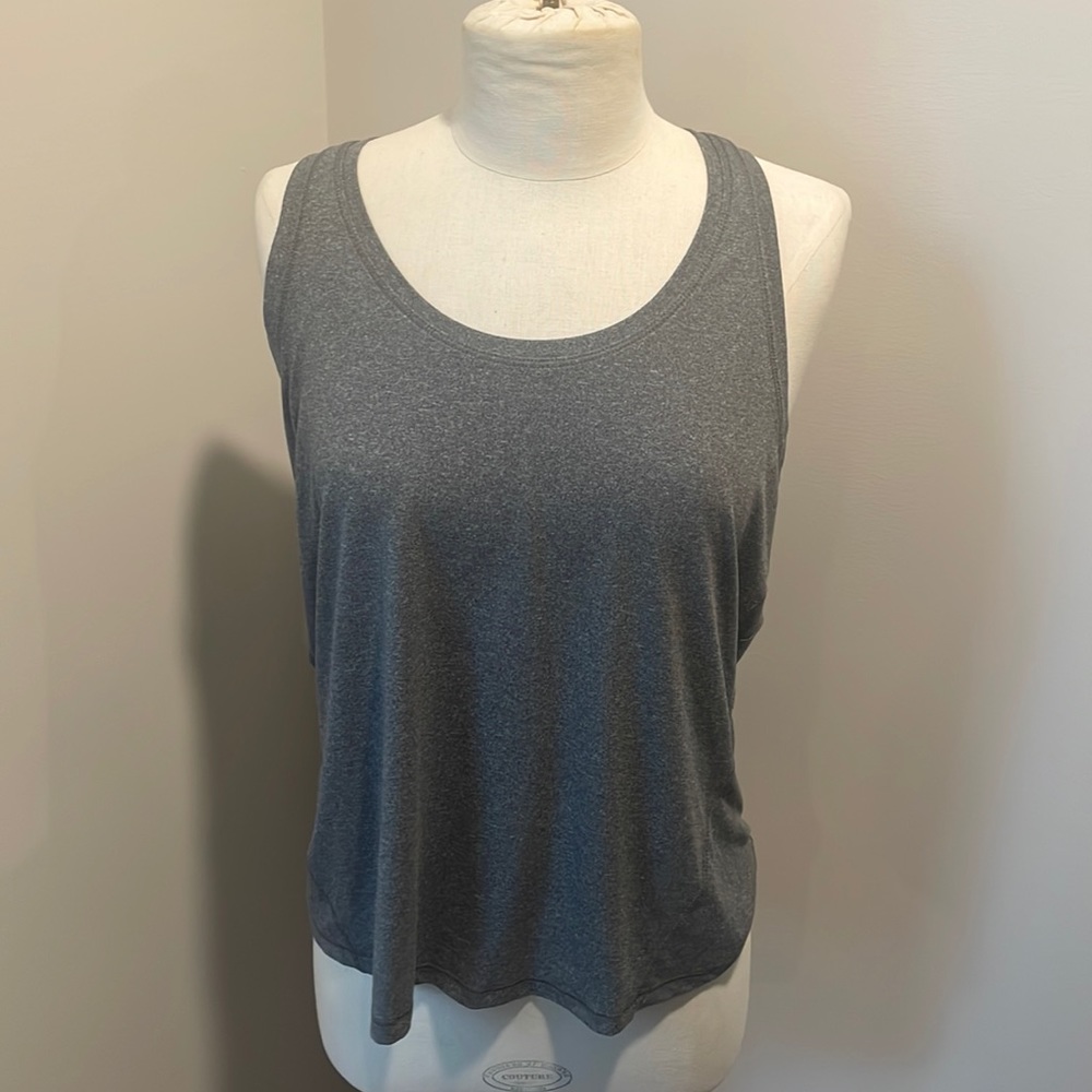 Ultra Soft Lightweight GreyRacerback Tank Top